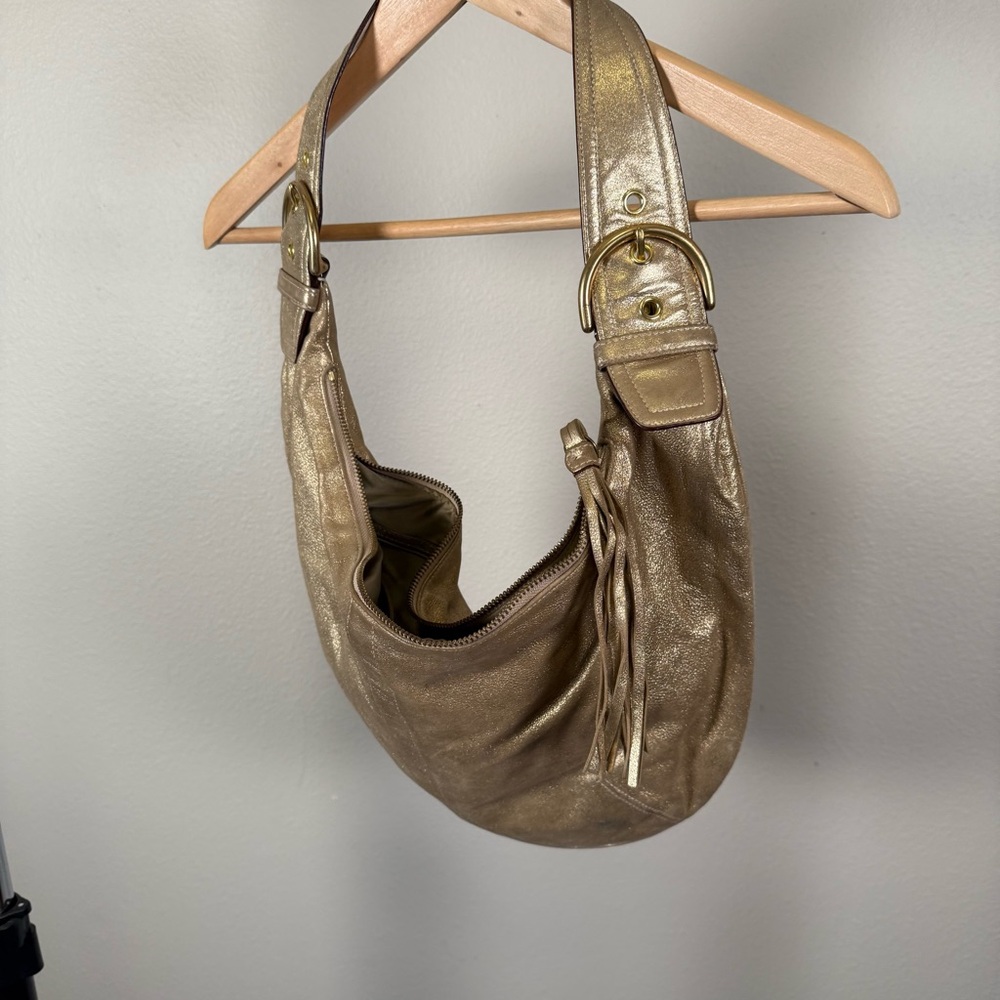 Coach Gold Hobo Shoulder Bag